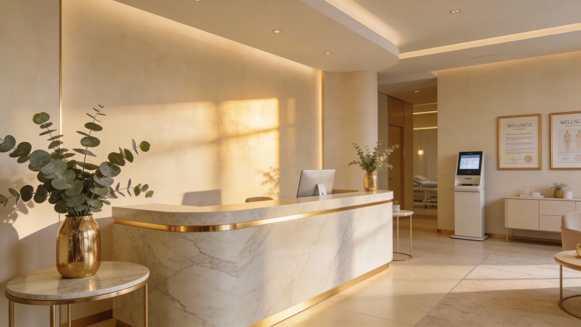 Elegant wellness reception